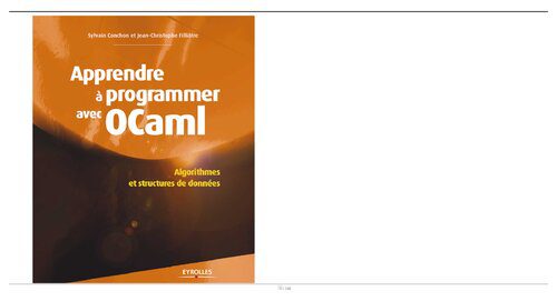 خرید و دانلود نسخه کامل کتاب Apprendre a programmer avec Ocaml Algorithmes et structures de donnees