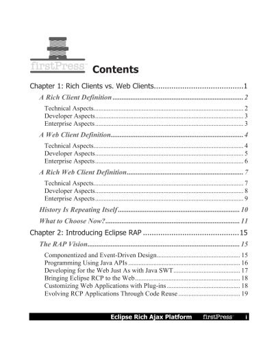 خرید و دانلود نسخه کامل کتاب Eclipse Rich Ajax Platform: Bringing Rich Clients to the Web