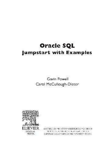 خرید و دانلود نسخه کامل کتاب Oracle SQL Jumpstart with Examples فایل مجازی و دانلودی