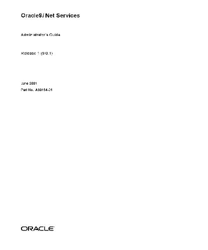خرید و دانلود نسخه کامل کتاب Oracle9i Net Services Administrator s Guide فایل مجازی و دانلودی