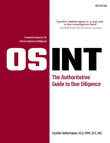 خرید و دانلود نسخه کامل کتاب OSINT: The Authoritative Guide to Due Diligence 3rd Edition فایل مجازی و دانلودی