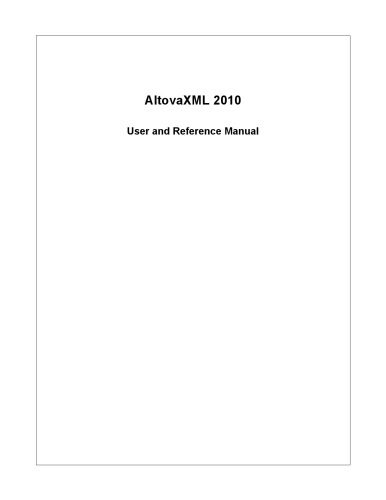 خرید و دانلود نسخه کامل کتاب Altova XMLSpy 2007 User & Reference Manual