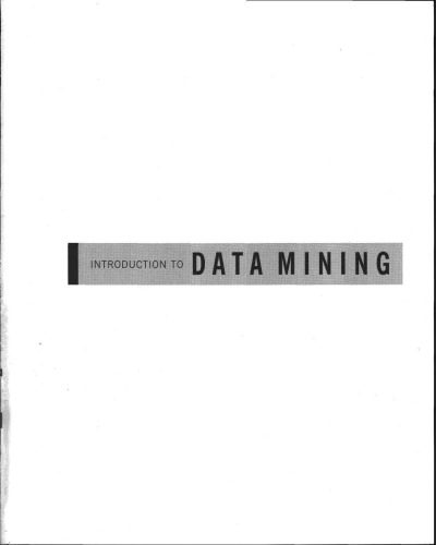 خرید و دانلود نسخه کامل کتاب Introduction To Data Mining فایل مجازی و دانلودی