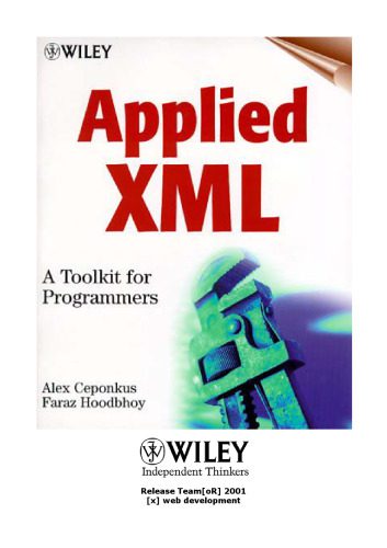 خرید و دانلود نسخه کامل کتاب Applied XML: a toolkit for programmers