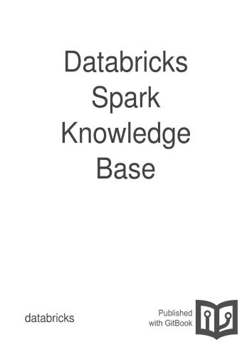 خرید و دانلود نسخه کامل کتاب Databricks. Databricks Spark Knowledge Base