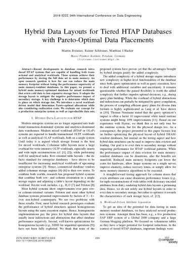 خرید و دانلود نسخه کامل کتاب Hybrid Data Layouts for Tiered HTAP Databases with Pareto-Optimal Data Placements [article]