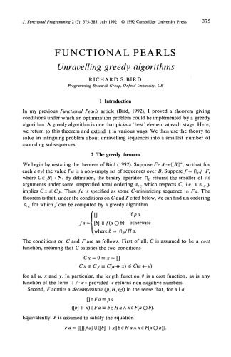 خرید و دانلود نسخه کامل کتاب Functional pearls: A collection of advanced articles on functional programming selected fro