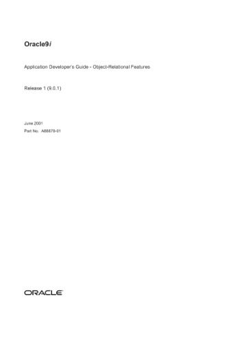 خرید و دانلود نسخه کامل کتاب Oracle9i Application Developer s Guide – Object-Relational Features (Part No A88878-01) (Re