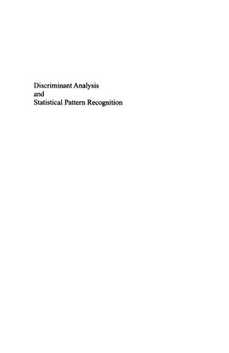 خرید و دانلود نسخه کامل کتاب Discriminant Analysis and Statistical Pattern Recognition فایل مجازی و دانلودی