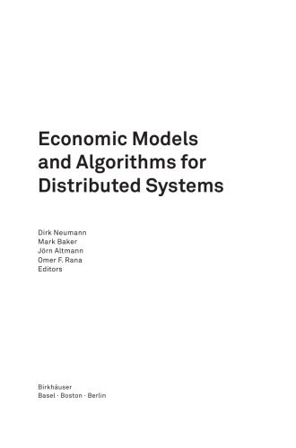 خرید و دانلود نسخه کامل کتاب Economic models and algorithms for distributed systems