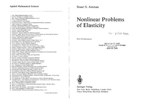 خرید و دانلود نسخه کامل کتاب Nonlinear Problems of Elasticity