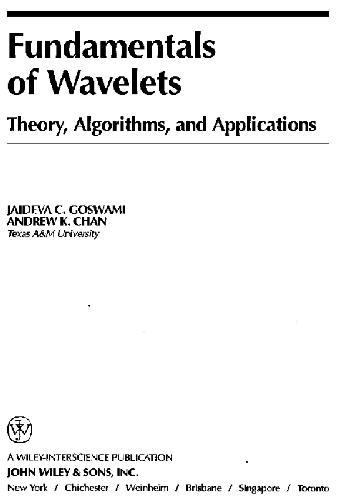 خرید و دانلود نسخه کامل کتاب Fundamentals of Wavelets Theory  Algorithms  and Applications