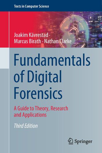 خرید و دانلود نسخه کامل کتاب Fundamentals of Digital Forensics: A Guide to Theory  Research and Applications فایل مجازی