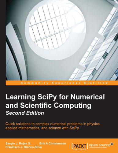 خرید و دانلود نسخه کامل کتاب Learning SciPy for Numerical and Scientific Computing Second Edition
