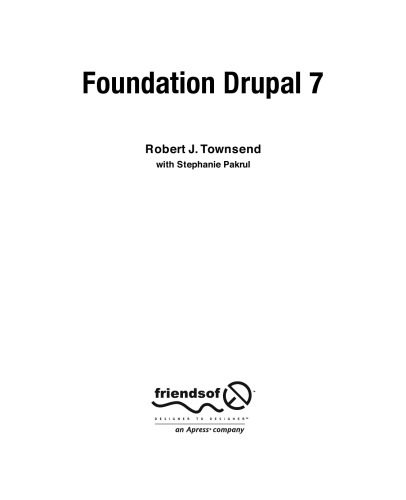 خرید و دانلود نسخه کامل کتاب Foundation Drupal 7