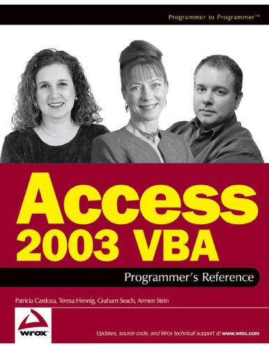 خرید و دانلود نسخه کامل کتاب Access 2003 VBA Programmer s Reference فایل مجازی و دانلودی
