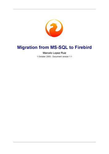 خرید و دانلود نسخه کامل کتاب Migration from MS-SQL to Firebird فایل مجازی و دانلودی