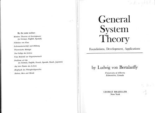 خرید و دانلود نسخه کامل کتاب General System Theory