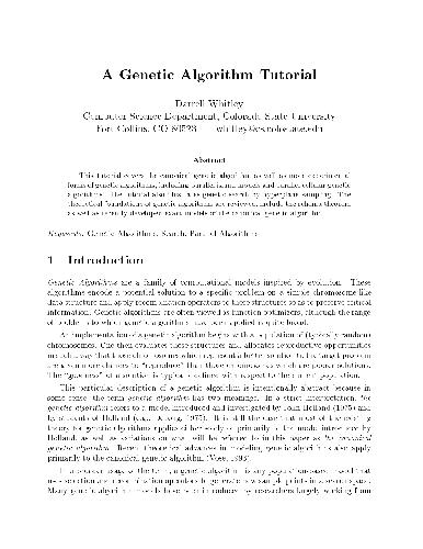 خرید و دانلود نسخه کامل کتاب A Genetic Algorithm Tutorial [jnl article]