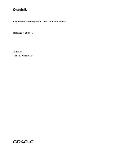 خرید و دانلود نسخه کامل کتاب Oracle9i Application Developers Guide – Fundamentals فایل مجازی و دانلودی