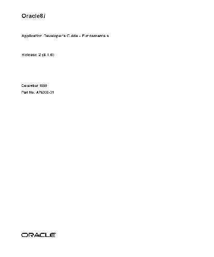 خرید و دانلود نسخه کامل کتاب Oracle 8i Dev Guide Fundamental فایل مجازی و دانلودی