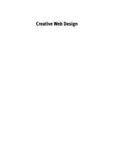 خرید و دانلود نسخه کامل کتاب Creative Web Design: Tips and Tricks Step by Step