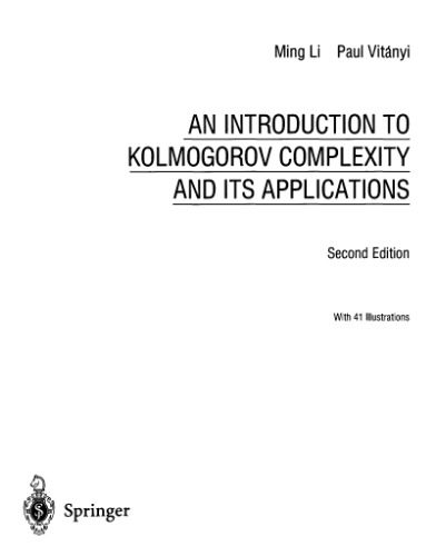 خرید و دانلود نسخه کامل کتاب An introduction to Kolmogorov complexity and its applications فایل مجازی و دانلودی