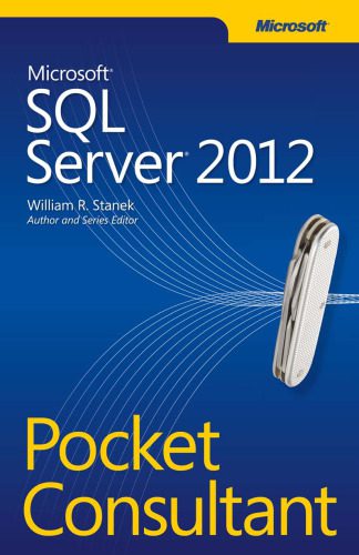 خرید و دانلود نسخه کامل کتاب Microsoft SQL Server 2012 pocket consultant فایل مجازی و دانلودی