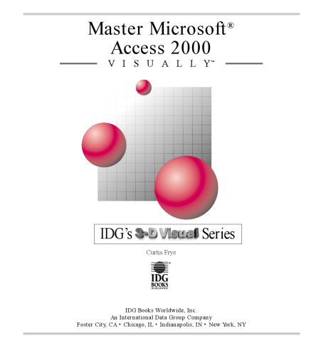 خرید و دانلود نسخه کامل کتاب Master VISUALLY Microsoft Access 2000 فایل مجازی و دانلودی