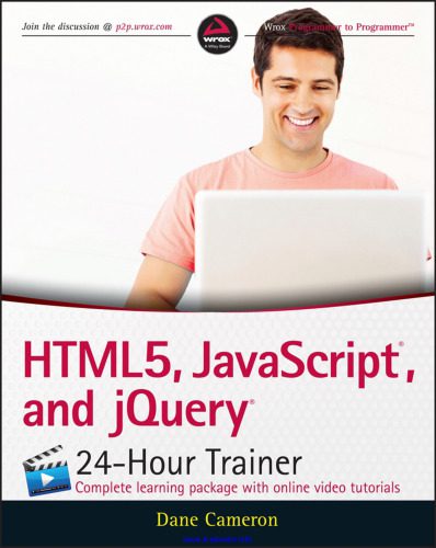خرید و دانلود نسخه کامل کتاب HTML5  JavaScript  and jQuery 24-Hour Trainer