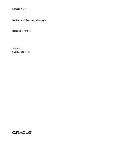 خرید و دانلود نسخه کامل کتاب Oracle 9i. Backup and Recovery Concepts فایل مجازی و دانلودی