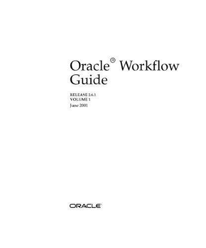 خرید و دانلود نسخه کامل کتاب Oracle Workflow Guide (Release 2 6 1) (2001) فایل مجازی و دانلودی