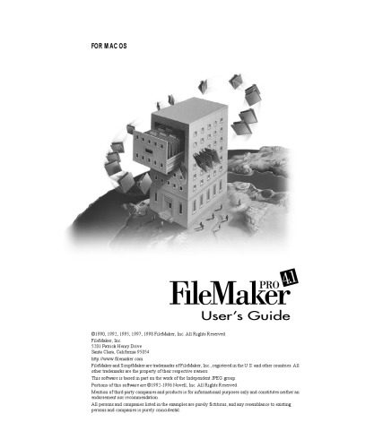 خرید و دانلود نسخه کامل کتاب FileMaker Pro 4.1 (for Mac) User’s Guide فایل مجازی و دانلودی
