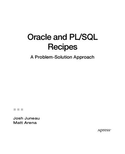خرید و دانلود نسخه کامل کتاب Oracle and PL/SQL Recipes: A Problem-Solution Approach فایل مجازی و دانلودی