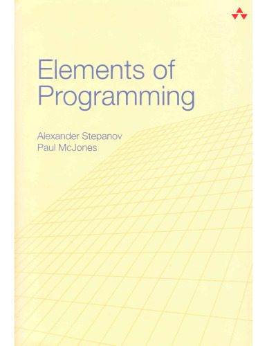 خرید و دانلود نسخه کامل کتاب Elements of Programming