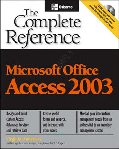 خرید و دانلود نسخه کامل کتاب Microsoft Office Access 2003: The Complete Reference (Osborne Complete Reference Series) فا