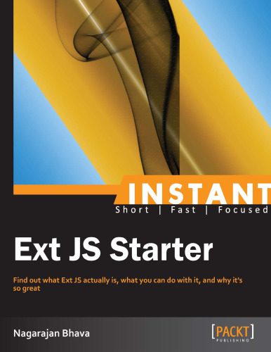 خرید و دانلود نسخه کامل کتاب Instant Ext JS Starter