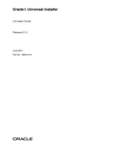 خرید و دانلود نسخه کامل کتاب Oracle Universal Installer. Concepts Guide (Part No. A88812-01) (Release 2.0.1) فایل مجازی