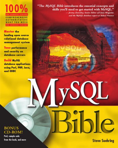 خرید و دانلود نسخه کامل کتاب MySQL Bible with CDROM فایل مجازی و دانلودی