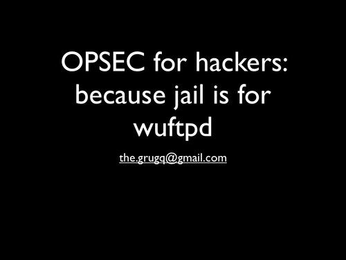 خرید و دانلود نسخه کامل کتاب OPSEC for hackers: because jail is for wuftpd فایل مجازی و دانلودی