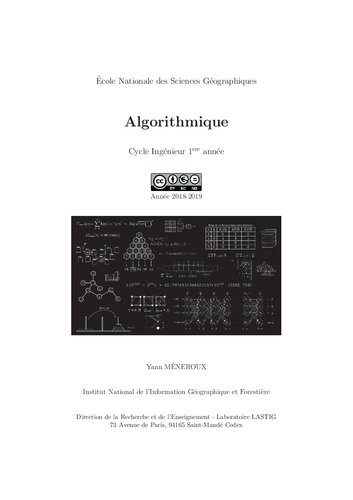 خرید و دانلود نسخه کامل کتاب Algorithmique: Cycle Ingénieur 1ere année