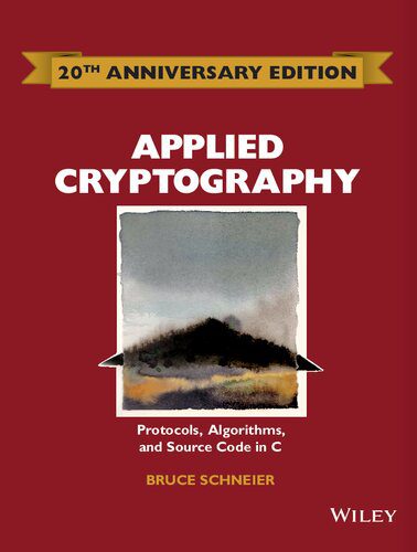 خرید و دانلود نسخه کامل کتاب Applied Cryptography: Protocols  Algorithms and Source Code in C فایل مجازی و دانلودی