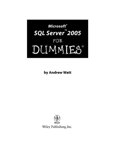 خرید و دانلود نسخه کامل کتاب Microsoft SQL Server 2005 for dummies فایل مجازی و دانلودی