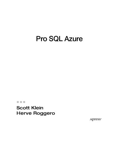 خرید و دانلود نسخه کامل کتاب Pro Sql Azure فایل مجازی و دانلودی