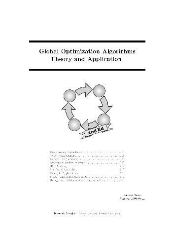 خرید و دانلود نسخه کامل کتاب Global optimization algorithms. Theory and application