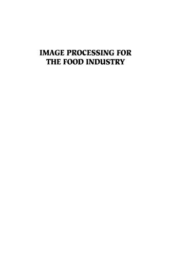 خرید و دانلود نسخه کامل کتاب Image Processing for the Food Industry فایل مجازی و دانلودی