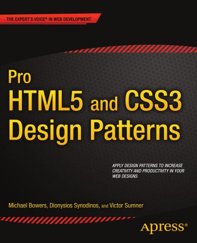 خرید و دانلود نسخه کامل کتاب Pro HTML5 and CSS3 Design Patterns