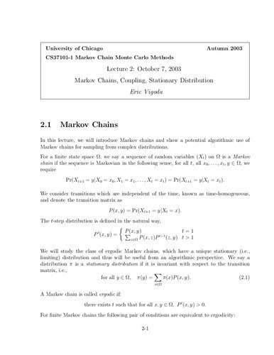 خرید و دانلود نسخه کامل کتاب Markov Chains  Coupling  Stationary Distribution