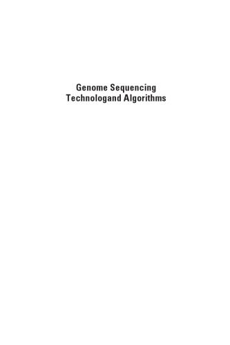 خرید و دانلود نسخه کامل کتاب Genome Sequencing Technology and Algorithms