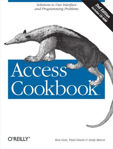 خرید و دانلود نسخه کامل کتاب Access cookbook فایل مجازی و دانلودی